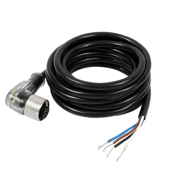 New Cable M12 8 Pin Female Connector Adaptor 2m PVC Cable For LED Lighting New Cable M12 8 Pin Female Connector Adaptor 2m PVC Cable For LED Lighting